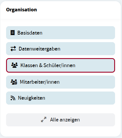 Klassen und Schüler/innen