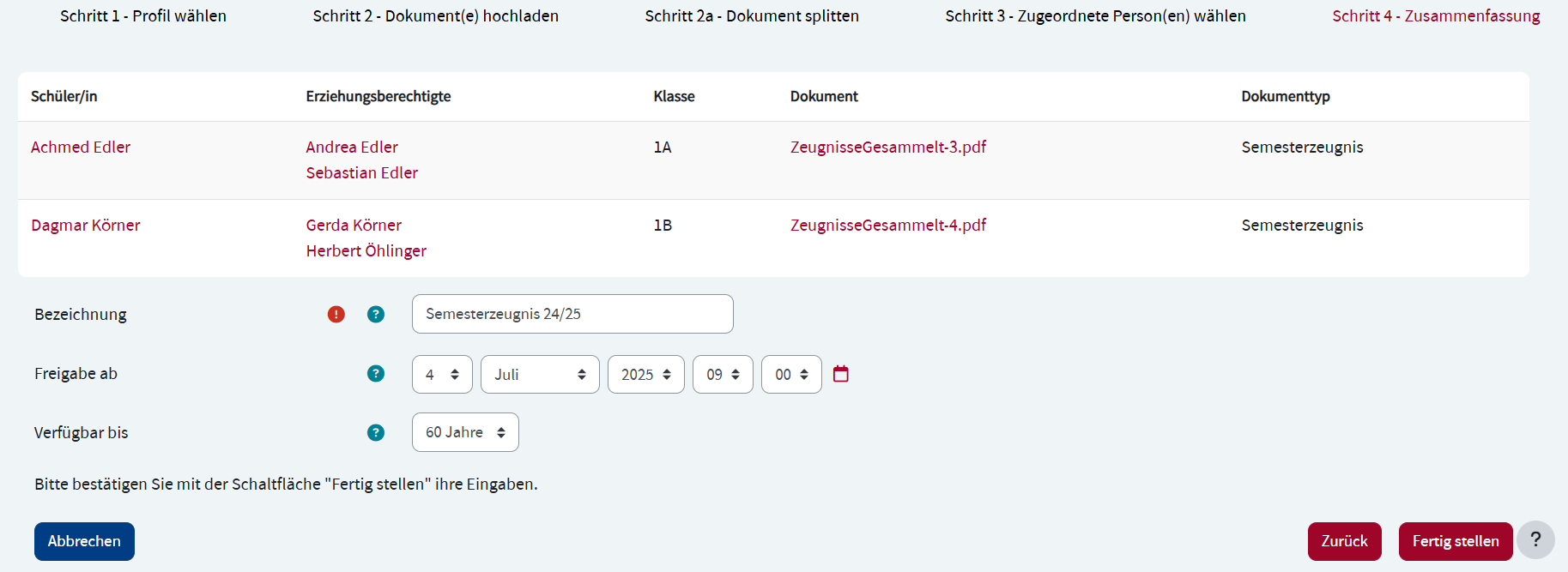Document summary