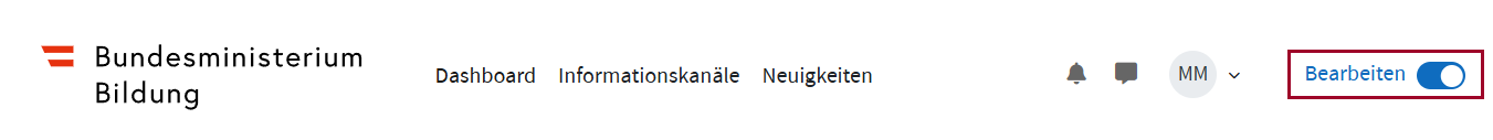 Bearbeiten Modus