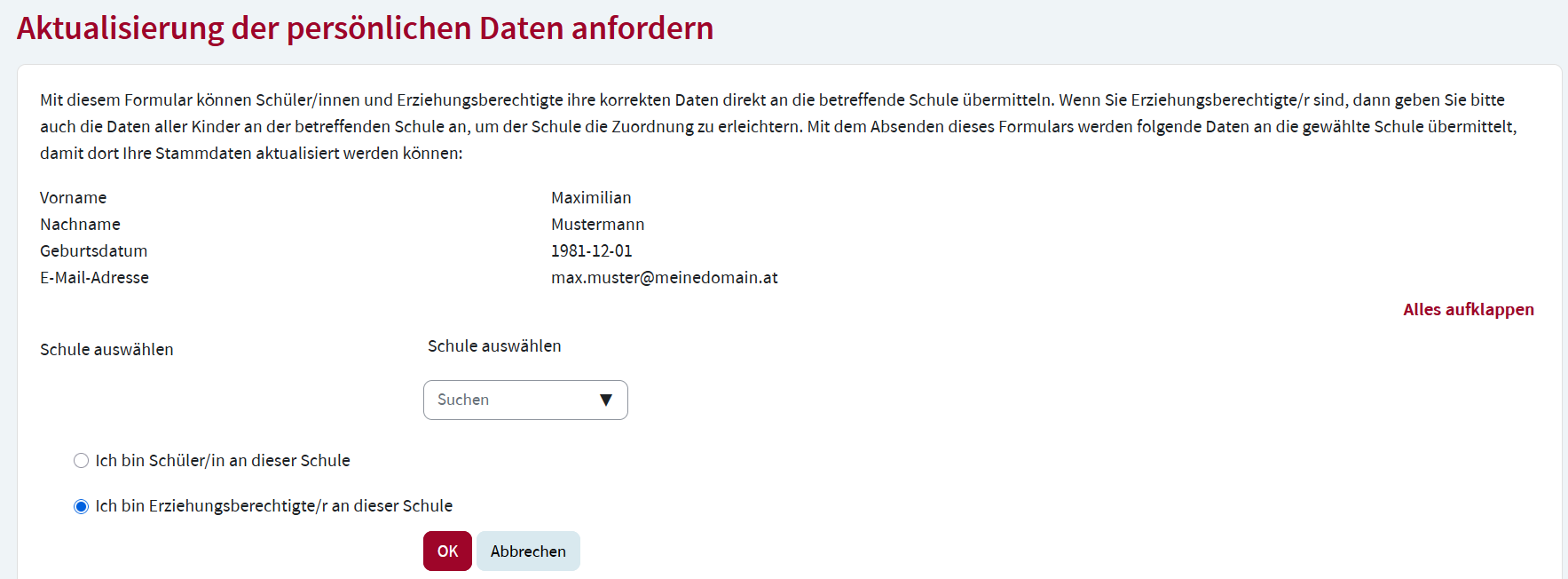 Datenkorrektur