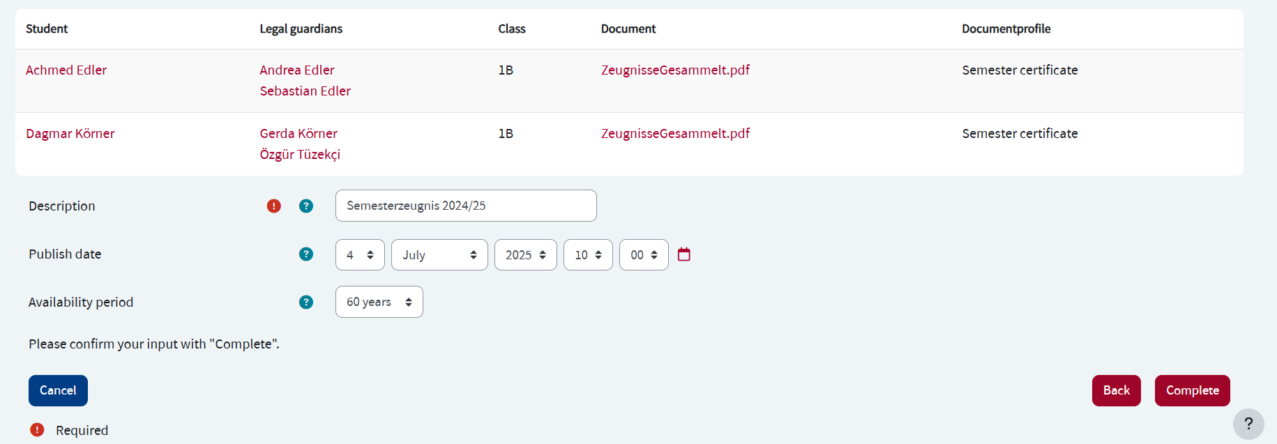 Document summary