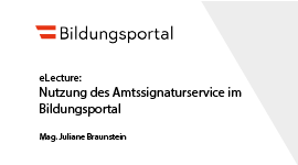 Using the official electronic signature