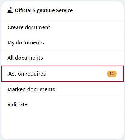 Action required