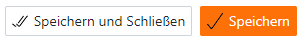 Buttons for saving and closing the form